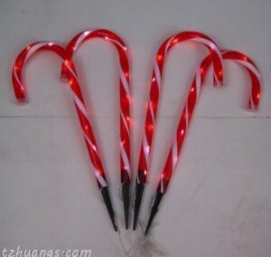 Christmas Solar Candy Cane Path Light