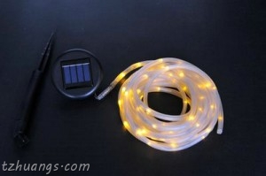 100LED Solar LED Rope Light, Warm White