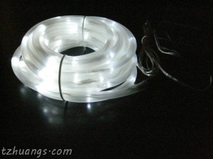 50LED Solar LED Rope Light, White