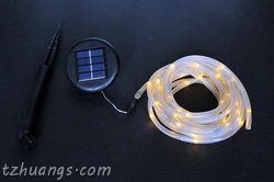 50LED Solar LED Rope Light, Warm white Garden Light
